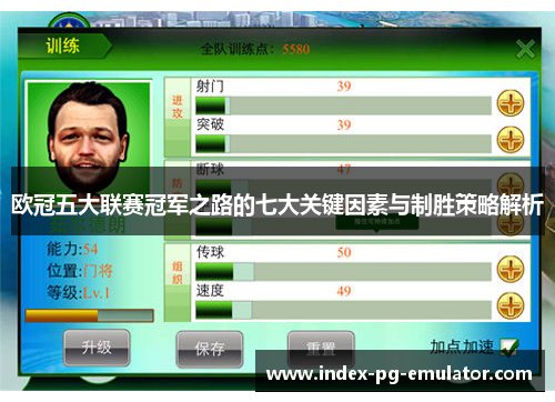 欧冠五大联赛冠军之路的七大关键因素与制胜策略解析