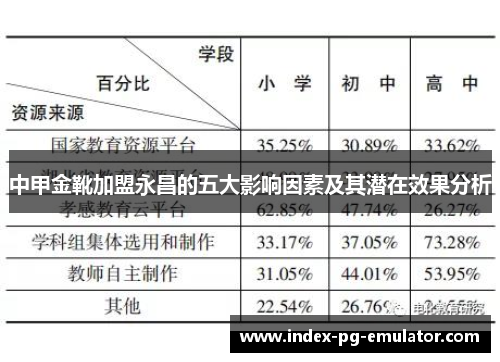 中甲金靴加盟永昌的五大影响因素及其潜在效果分析