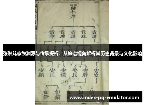 张琳芃家族渊源与传承探析：从族谱视角解析其历史背景与文化影响