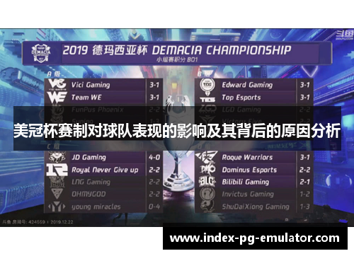美冠杯赛制对球队表现的影响及其背后的原因分析